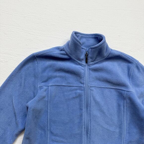 Swiss Alps Periwinkle Blue Full Zip Fleece Jacket, Size Small - Picture 2 of 7